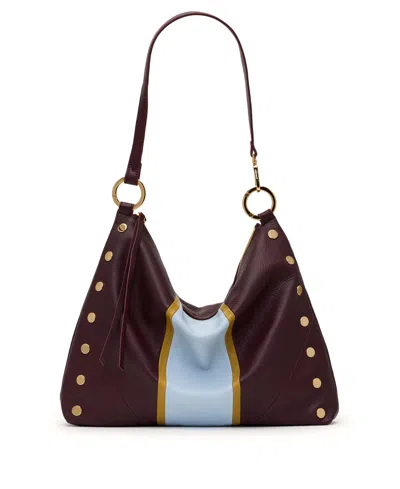 Hammitt Kyle Large Handbag In Regatta Stripe,gold