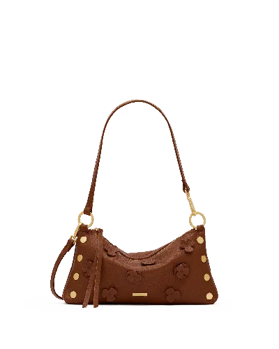Hammitt Kyle Sienna Flora Brushed Gold In Brown