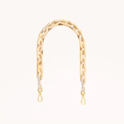Hammitt Latte Shoulder Strap Calla Lily White Brushed Gold