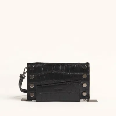 Hammitt Levy Evening Crocco Gunmetal