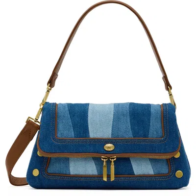 Hammitt Medium Beverly Denim Shoulder Bag In Blue