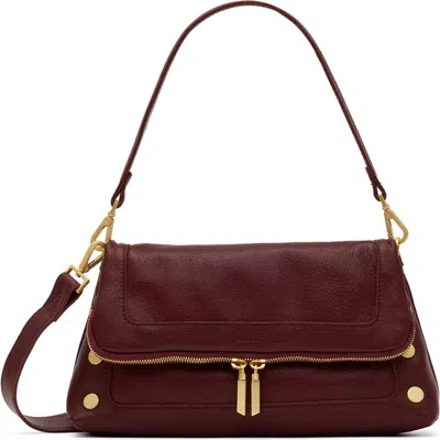 Hammitt Medium Beverly Leather Shoulder Bag In Burgundy