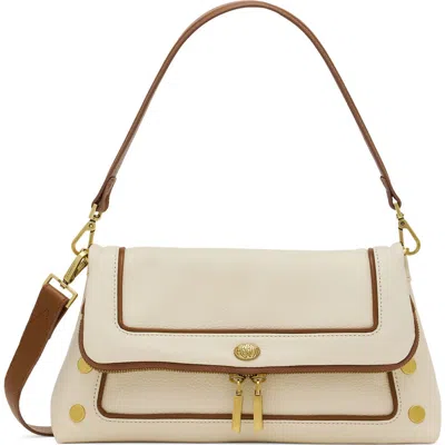 Hammitt Medium Beverly Leather Shoulder Bag In Neutral