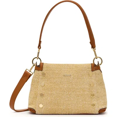 Hammitt Medium Bryant Raffia & Leather Shoulder Bag