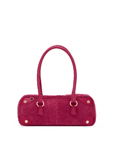 Hammitt Meredith Calypso Suede Gold Sml In Pink