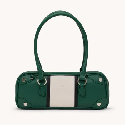 Hammitt Meredith Clubhouse Stripe Silver Sml