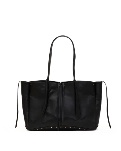 Hammitt Meryl Leather Carryall Tote In Black