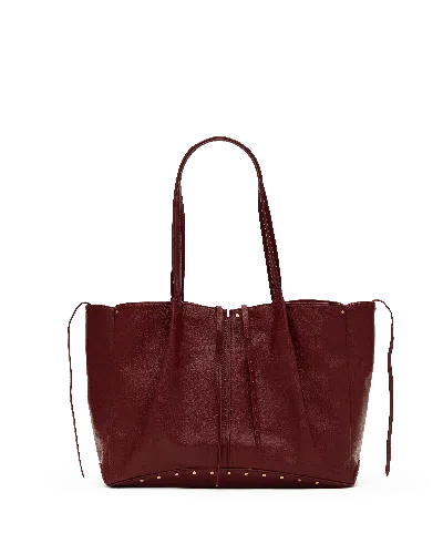 Hammitt Meryl Carryall Cherrywood Pebble Brushed Gold