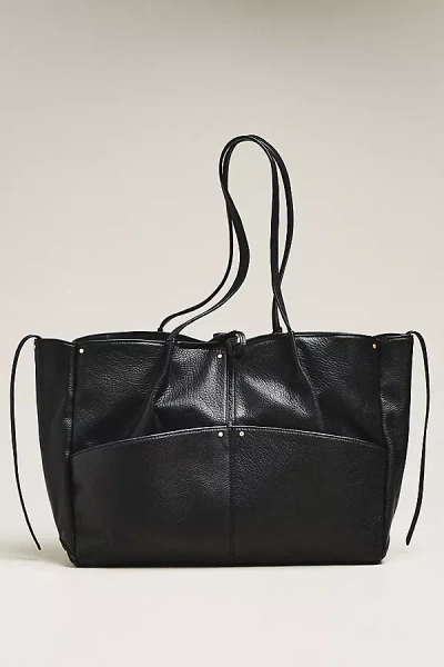 Hammitt Meryl Leather Carryall Tote Bag In Black