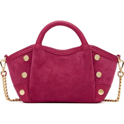 Hammitt Mini Paul Suede Top Handle Bag In Pink