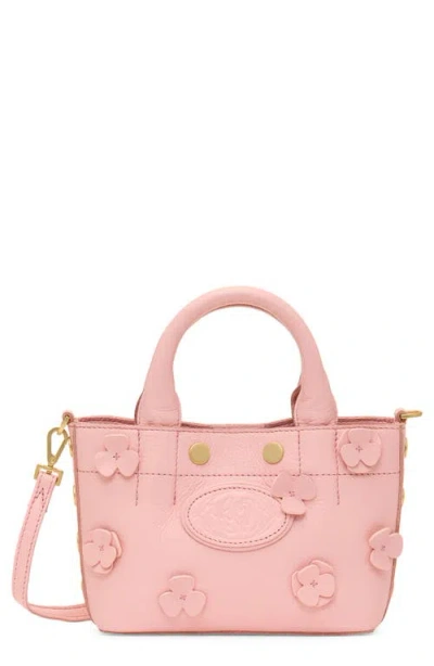 Hammitt Olympia Tote Flamingo Flora Brushed Gold Mini In Pink