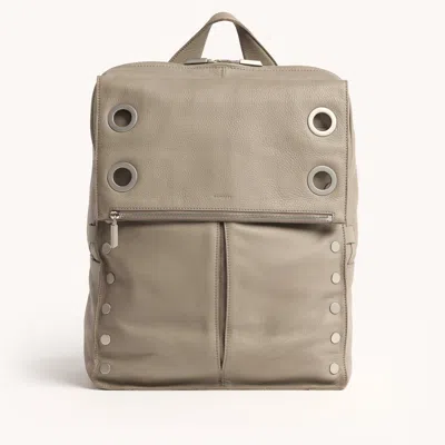 Hammitt Montana Backpack Pewter Pebble Brushed Silver Xl
