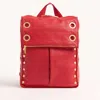 Hammitt Montana Backpack Poppy Red Brushed Gold Xl