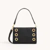 Hammitt Montana Clutch Black Brushed Gold Sml