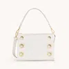 Hammitt Montana Clutch Calla Lily White Brushed Gold Lrg