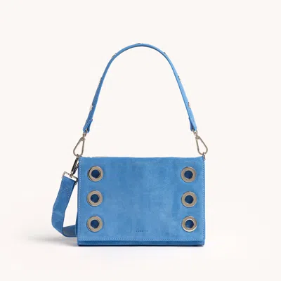 Hammitt Montana Clutch Hydrangea Suede Silver Sml