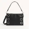 Hammitt Montana Clutch Tempo Black Silver Lrg