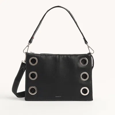 Hammitt Montana Clutch Tempo Black Silver Lrg