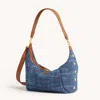 Hammitt Morgan Mosaic Denim Brushed Gold