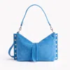 Hammitt Mr. G Hydrangea Suede Silver Med