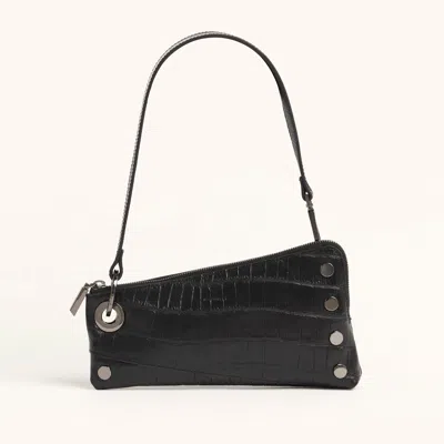 Hammitt Nash Pochette Evening Crocco Gunmetal