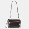 Hammitt Nash Small Black Brushed Gold Red Zip