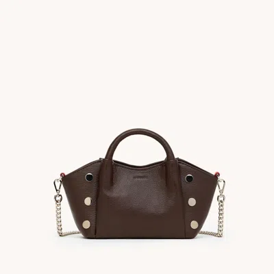 Hammitt Paul Espresso Press Silver Mini In Burgundy