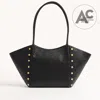 Hammitt Paul Large Black Press Brushed Gold Red Zip
