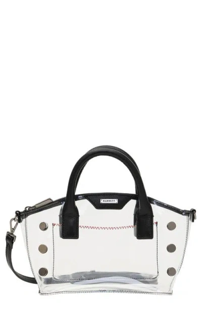 Hammitt Paula Clear Crossbody Bag In Black/gunmetal