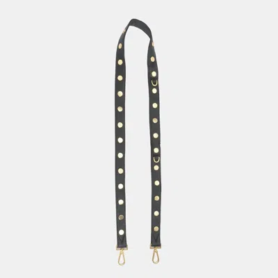 Hammitt Rivet Strap 1 Inch Black Brushed Gold