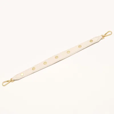 Hammitt Riveted Shoulder Strap Calla Lily White Brushed Gold