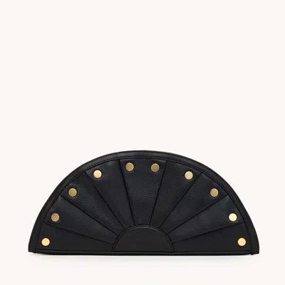 Hammitt Shelley Clutch Black Brushed Gold