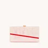 Hammitt Soiree Clutch Carrara Blush Brushed Gold Med