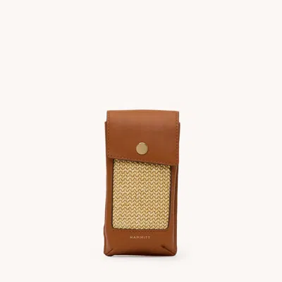 Hammitt Sunny Sleeve Cocoa Raffia Gold