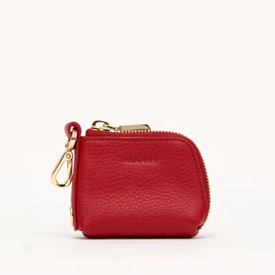 Hammitt Syd Pouch Chili Red Gold In Pink
