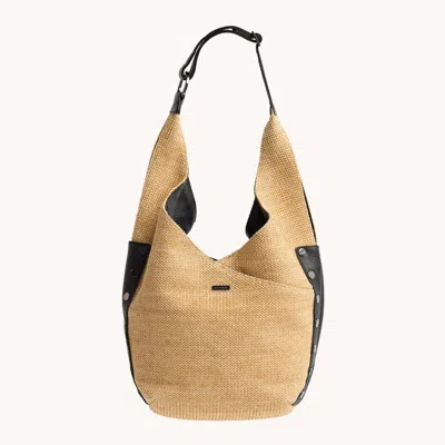 Hammitt Tom Chaparral Raffia Gunmetal Lrg