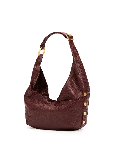 Hammitt Tom Zip Cherrywood Pebble Brushed Gold Med