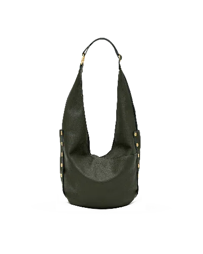 Hammitt Tom Zip Twin Crest Pebble Brushed Gold