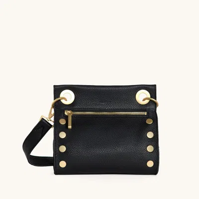 Hammitt Tony Black Brushed Gold Sml