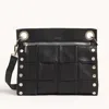 Hammitt Tony Black Weave Silver Lrg