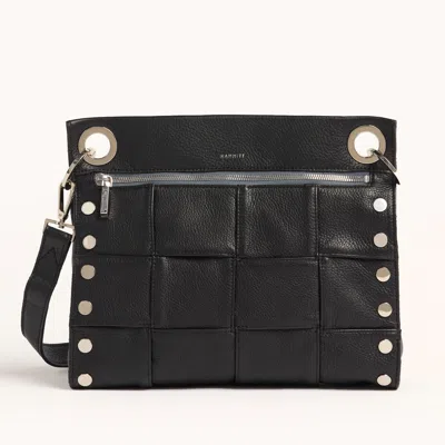 Hammitt Tony Black Weave Silver Lrg