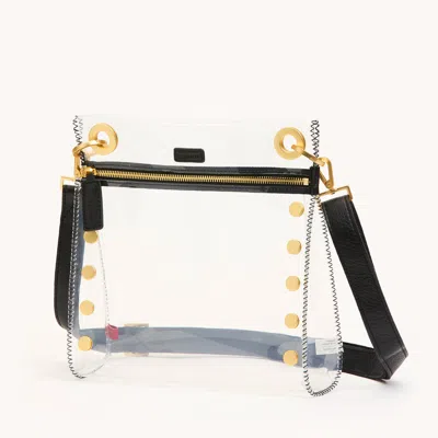 Hammitt Tony Clear Black Brushed Gold Med