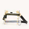 Hammitt Tony Clear Black Brushed Gold Sml