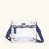 Hammitt Tony Clear Indigo Brushed Silver Sml