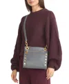 Hammitt Tony Medium Leather Crossbody In Gray