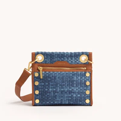 Hammitt Tony Mosaic Denim Brushed Gold Sml