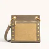 Hammitt Tony Pewter Raffia Brushed Gold Med