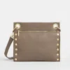 Hammitt Tony Sculpted Taupe Brushed Gold Lrg