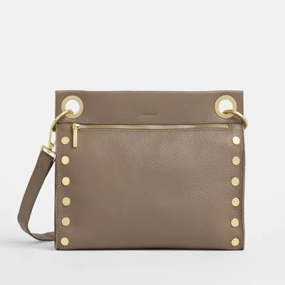 Hammitt Tony Sculpted Taupe Brushed Gold Lrg