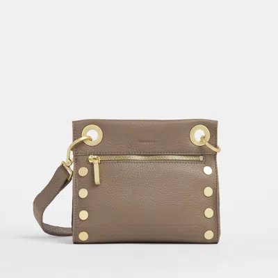 Hammitt Tony Sculpted Taupe Brushed Gold Sml